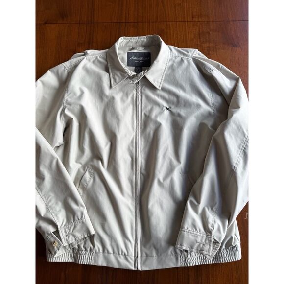 Eddie Bauer Other - Eddie Bauer Men's Harrington Bomber Jacket Tan Khaki Full Zip - Size Large Tall